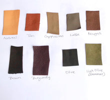 Load image into Gallery viewer, Sami unisex reindeer leather bracelet with pewter in NEUTRAL COLOURS.