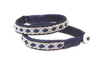 Load image into Gallery viewer, Sami unisex reindeer leather bracelet with pewter in BLUES and GREENS.
